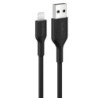 Belkin BoostCharge Lightning to USB-A Cable (1M) - Black (CAA019FQ1MBK), 2.4A/15W, 480Mbps, 300K  Bends, Apple iPhone, MFI-Ce