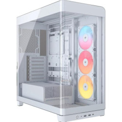 Corsair FRAME 4500X RS-R ARGB Panoramic Glass Mid-Tower PC Case White: 460mm GPU, 185mm CPU cooler, ARGB, USB 3.1, E-ATX supp