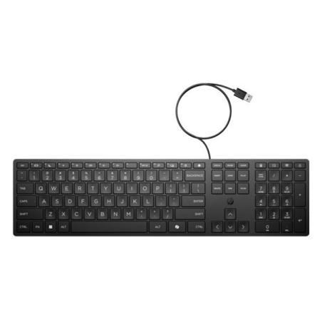 HP Wired 320K Full-Sized Keyboard - Compatible with Windows 10, Desktop PC, Laptop, Notebook USB Plug and Play Connectivity, 