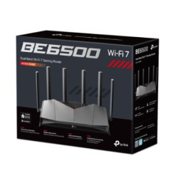 TP-Link Archer GE400 BE6500 Dual-Band Wi-Fi 7 Gaming Router (WIFI7) 688 Mbps at 2.4 GHz   5765 Mbps at 5 GHz, 6× external An