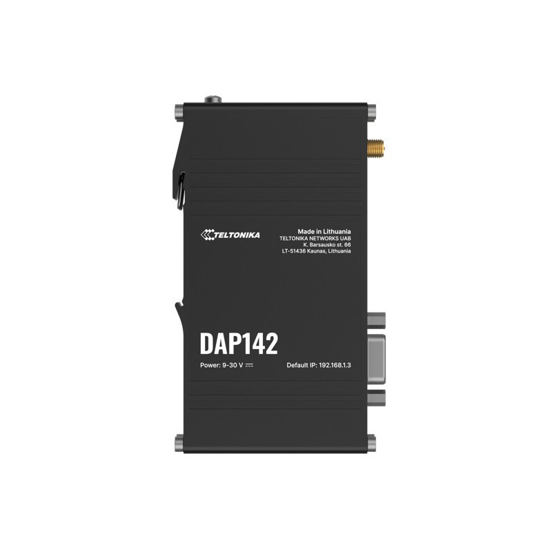 Teltonika DAP142 Industrial Access Point with RS232 & Dual RJ45, Seamless Mesh Wi-Fi 4, Passive PoE & DIN-rail Ready, PSU exc