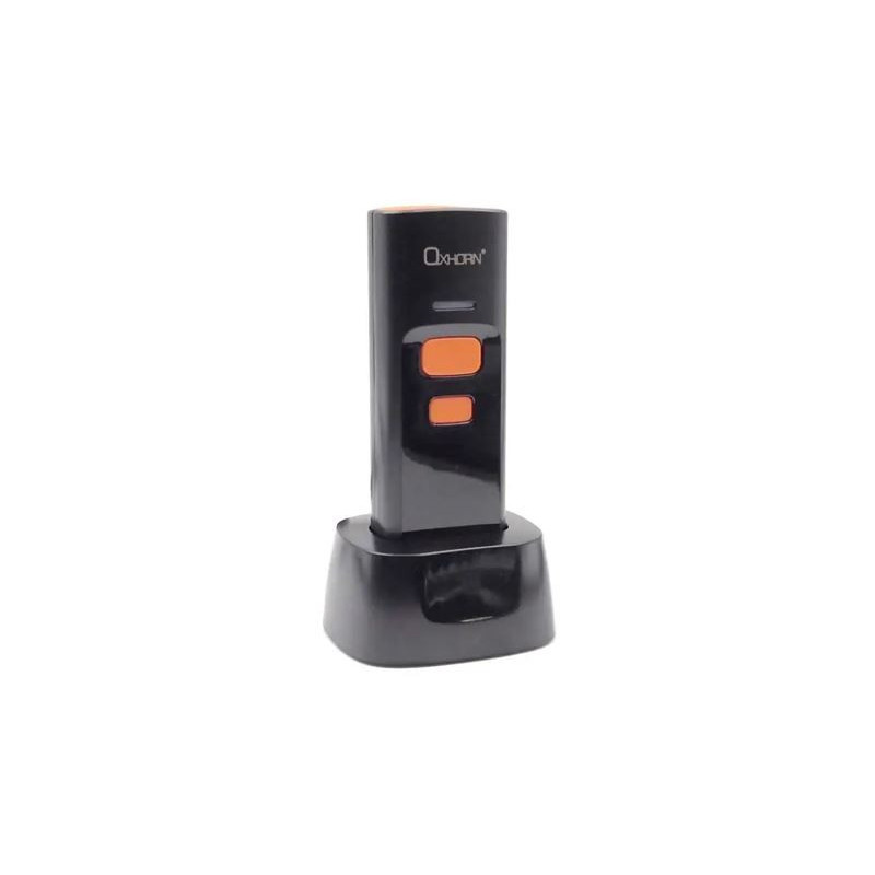 Oxhorn Mini Wireless 2.4G Bluetooth 5.0 2D Barcode Scanner Commercial Grade USB Plug&Play 5V 1A 12hr working Duration recharg