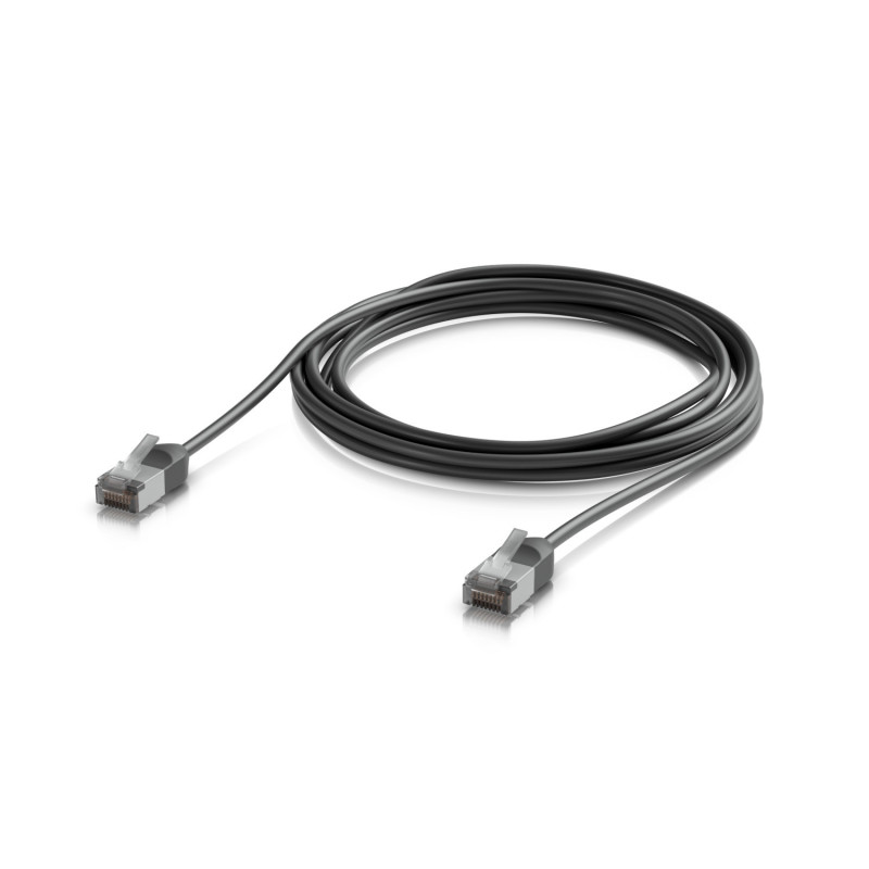 Ubiquiti UniFi Premium Patch Cable Outdoor, 3M,Black,Ultra-Thin, Rugged, Shielded Patch, Optimize, Perform Harshest Environme
