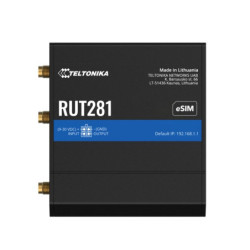 Teltonika RUT281 COMPACT GLOBAL LTE CAT 4 ROUTER, Telit, SIM & eSIM, AUTOMATIC FAILOVER, 2 x RJ45 Ports, PSU included