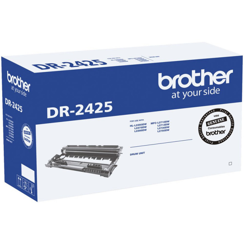 Brother DR-2425 Mono Laser Drum- Standard Cartridge - HL-L2350DW/L2375DW/2395DW/MFC-L2710DW/2713DW/2730DW/2750DW- up to 12,00