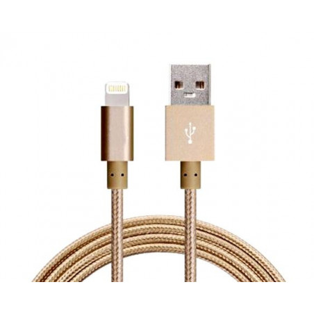 Astrotek 2m USB Lightning Data Sync Charger Gold Color Cable for iPhone X 9 8 7S 7 Plus 6S 6 Plus 5 5S iPad Air Mini iPod
