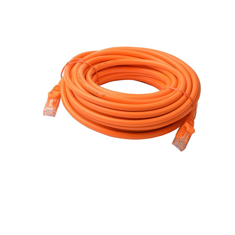 8Ware CAT6A Cable 10m - Orange Color RJ45 Ethernet Network LAN UTP Patch Cord Snagless