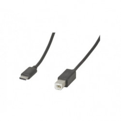 8Ware USB-B to USB-C Cable 1m Type-C to B Male to Male - 480Mbps