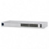 Ubiquiti UniFi 24 Port Managed Gigabit Switch, 16x PoE  Ports, 8x Gigabit Ethernet Ports, 2xSFP - 95W - Touch Display - Fanle