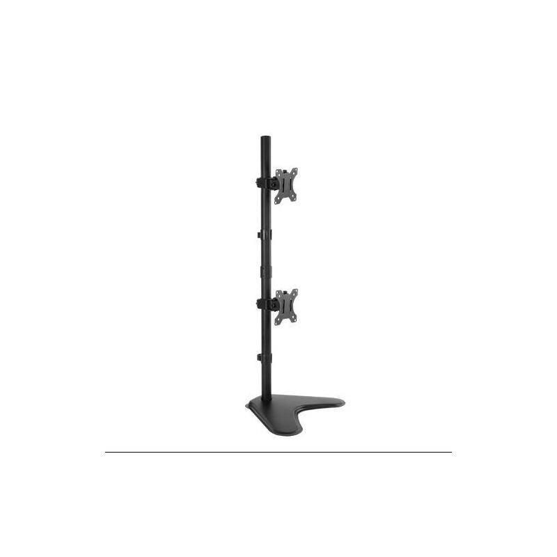 Brateck Dual Free Standing Screens Economical Double Joint Articulating Steel Monitor Stand Fit Most 13'-32'Monitors Up to 8k