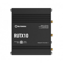 Teltonika RUTX10 Professional Ethernet Router, Industrial Ethernet Router/VPN/Firewall (NO-LTE) with Dual Band WiFi 5 802.11a
