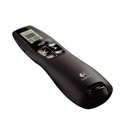 (LS) Logitech R800 Laser Presentation Remote LCD display  time tracking 30m Range, 2.4GHz Instuitive slideshow controls ~MILT
