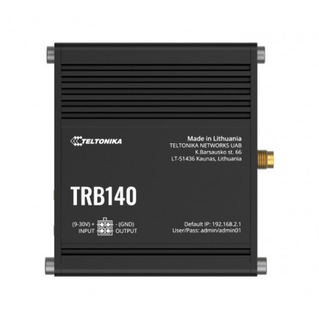 Teltonika TRB140 Industrial Rugged LTE Gateway, 4G/LTE (Cat 4), Compatible with Industrial DNP3 & Modbus Communication Protoc