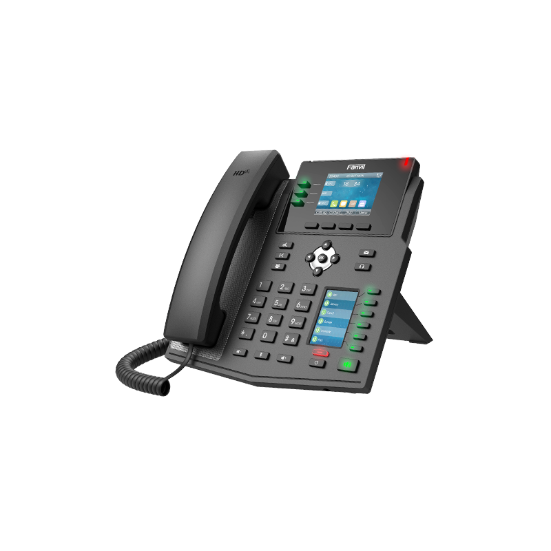 Fanvil X4U Enterprise IP Phone - 2.8' Colour Screen, 4 Lines, 30 x DSS Buttons, *SBC Ready, Dual Gigabit NIC