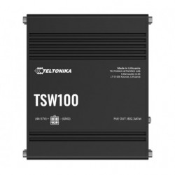 Teltonika TSW100 Industrial POE  Ethernet Switch, 4 x PoE  Ports, Power Up to 120W, 5 x Gigabit Ethernet with speeds up to 10