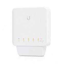 Ubiquiti UniFi USW Flex-Managed,Layer 2 Gigabit Switch with Auto-sensing 802.3af PoE Support,1x PoE In, 4x PoE Out,POE Adapte