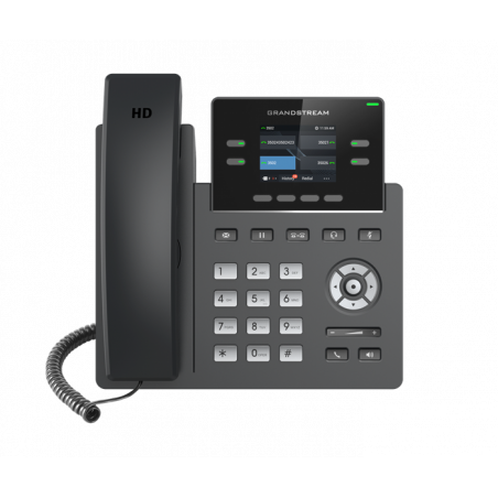 Grandstream GRP2612P 4 Line IP Phone, 2 SIP Accounts, 320x240 Colour Screen, HD Audio, Powerable Via POE
