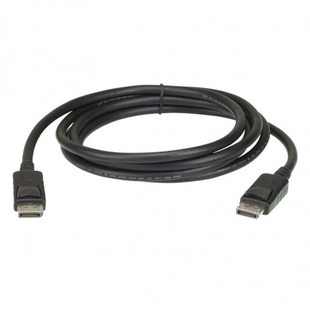 Aten 2m DisplayPort Cable, supports up to 3840 x 2160 @ 60Hz, 28 AWG copper wire construction for high-definition media conne