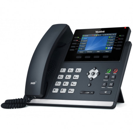 Yealink T46U 16 Line IP phone, 4.3' 480x272 pixel Colour LCD with backlight, Dual USB Ports, POE Support, Wall Mountable, Dua