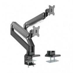 Brateck Dual Monitors Aluminum Heavy-Duty Gas Spring Monitor Arm Fit Most 17‘-35’ Monitors Up to 15kg per screen VESA 75x