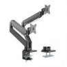 Brateck Dual Monitors Aluminum Heavy-Duty Gas Spring Monitor Arm Fit Most 17‘-35’ Monitors Up to 15kg per screen VESA 75x
