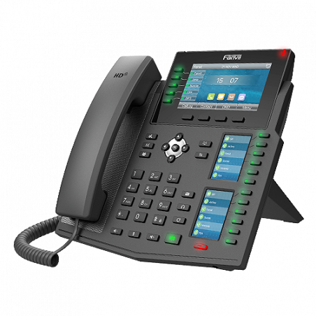 Fanvil X6U Enterprise IP Phone - 4.3' (Video) Colour Screen, 20 Lines, 60 x DSS Buttons, Dual Gigabit NIC, Built in Bluetooth