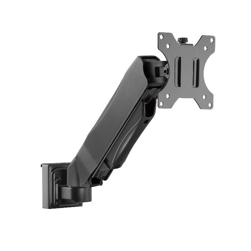 Brateck Slatwall Gas Spring Monitor Arm, Effortless Monitor Height Adjustment with Gas Spring, for 13'-27' Screen, Up to 6.5k