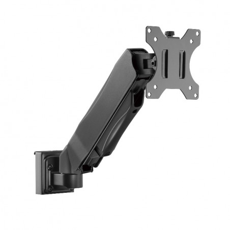 Brateck Slatwall Gas Spring Monitor Arm, Effortless Monitor Height Adjustment with Gas Spring, for 13'-27' Screen, Up to 6.5k