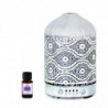 (LS) mbeat® activiva Metal Essential Oil and Aroma Diffuser-Vintage White -100ml Built-in 7 LED colour changing Auto stop mi