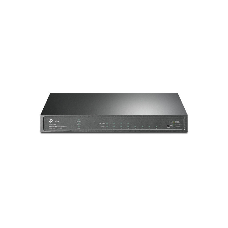 TP-Link SG2008P JetStream 8-Port Gigabit Smart Switch with 4-Port PoE  Fanless Support Omada SDN, 802.1p CoS/DSCP QOS and IGM
