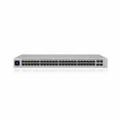 Ubiquiti UniFi 48-port Managed Gigabit Layer2 switch,  48x Gigabit Ethernet Ports w/ 32x 802.3at POE , 4x SFP Port Touch Disp