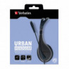 Verbatim Multimedia Headset with Microphone - 3.5mm Jack, Wide Frequency Stereo, 40mm Drivers, Comfortable Ergonomic Fit, Adj
