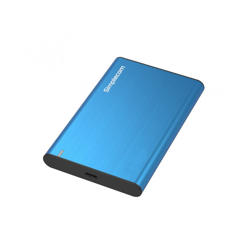 Simplecom SE221 Aluminium 2.5'' SATA HDD/SSD to USB 3.1 Enclosure Blue USB 3.1 Gen 1 support up to 5Gbps data transfer rate