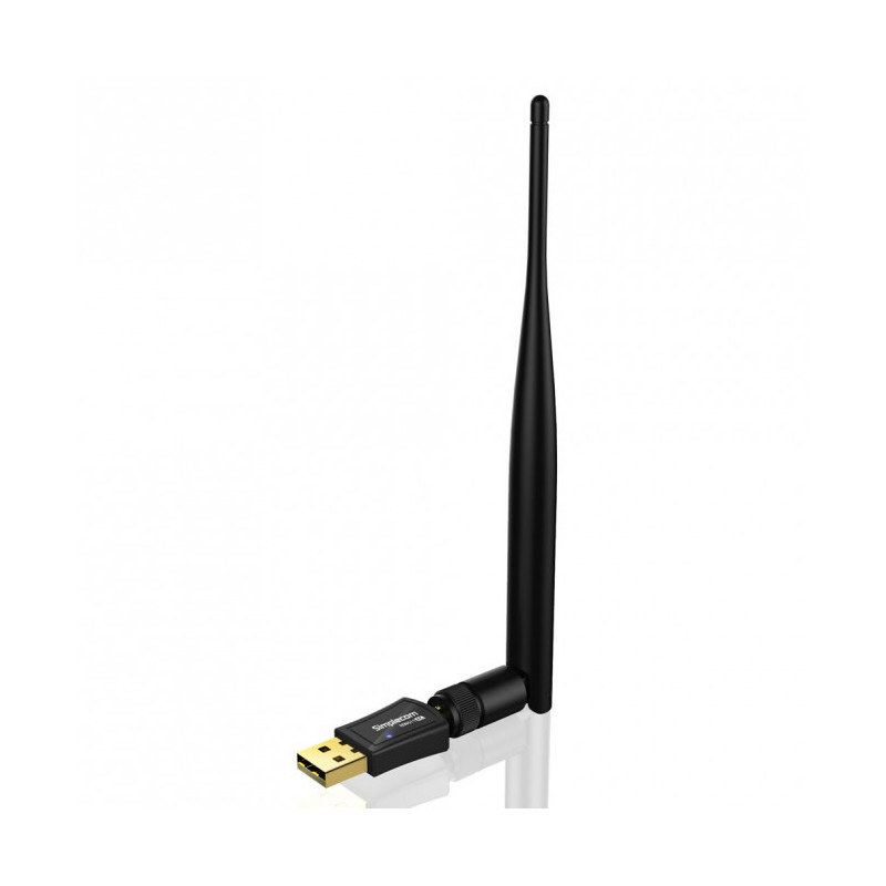 Simplecom NW611 AC600 WiFi Dual Band USB Adapter with 5dBi High Gain Antenna