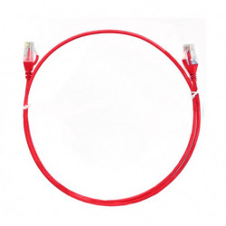 8ware CAT6 Ultra Thin Slim Cable 5m / 500cm - Red Color Premium RJ45 Ethernet Network LAN UTP Patch Cord 26AWG for Data