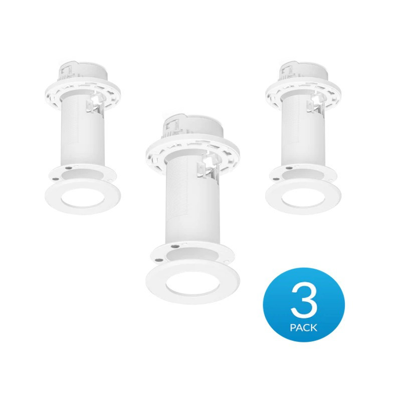 Ubiquiti Ceiling Mount 3 Pack, Compatible with U6 Mesh& FlexHD, Mounts to a Drop Ceiling Tile, Drywall Ceiling, or Solid Ceil