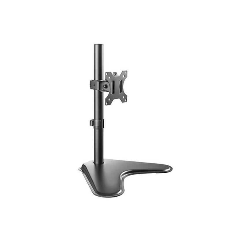 Brateck Single Free Standing Screen Economical double Joint Articulating Stell Monitor Stand Fit Most 13'-32' Monitor Up to 8