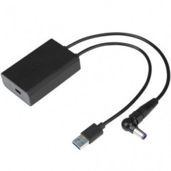Targus USB-C USB-A DC Power Demultiplexer Adapter for DOCK180 with Power Delivery Black 3 year WTY
