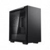 DeepCool MACUBE 110 Black Minimalistic Micro-ATX Case, Magnetic Tempered Glass Panel, Removable Drive Cage, Adjustable GPU Ho