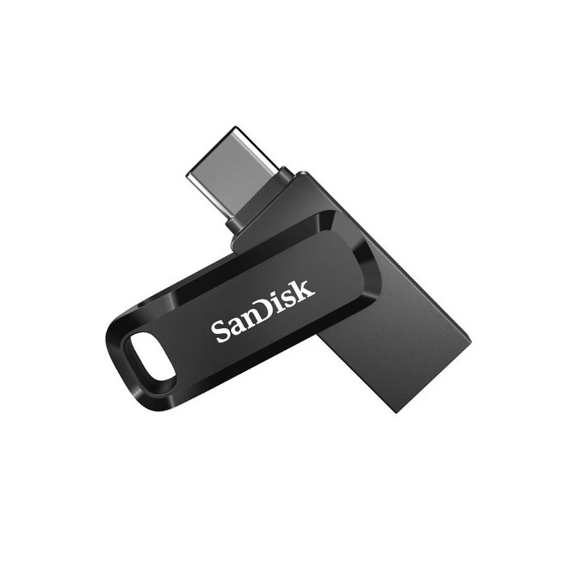 SanDisk 512GB Ultra Dual Drive Go 2-in-1 USB-C & USB-A Flash Drive Memory Stick 150MB/s USB3.1 Type-C Swivel for Android Smar
