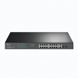 TP-Link TL-SG1218MP 18-Port Gigabit Rackmount Switch With 16 PoE  & 2 SFP Slots, 16× Gigabit PoE  Ports, 2× Gigabit Non-PoE