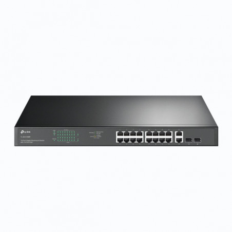 TP-Link TL-SG1218MP 18-Port Gigabit Rackmount Switch With 16 PoE  & 2 SFP Slots, 16× Gigabit PoE  Ports, 2× Gigabit Non-PoE