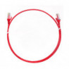 8ware CAT6 Ultra Thin Slim Cable 3m / 300cm - Red Color Premium RJ45 Ethernet Network LAN UTP Patch Cord 26AWG for Data