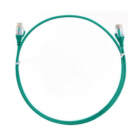 8ware CAT6 Ultra Thin Slim Cable 0.25m / 25cm - Green Color Premium RJ45 Ethernet Network LAN UTP Patch Cord 26AWG for Data O