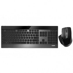 RAPOO 9900M Multi-mode Wireless Ultra-slim Keyboard & Mouse - Bluetooth 4.0, 2.4G Multi-Mode Switch, Ultra-Slim Keys, Adjusta