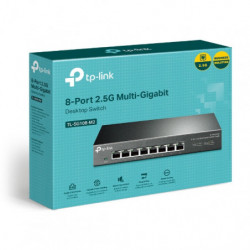 TP-Link TL-SG108-M2 8-Port 2.5G Desktop Switch, Up To 40G Switching Capacity, Connects 2.5G NAS/Server, 2.5G WiFi 6 AP, 4K Vi