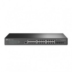 TP-Link SG3428X JetStream 24-Port Gigabit L2  Managed Switch with 4 10GE SFP  Slots IGMP Snooping Omada Rack Mountable Fanles