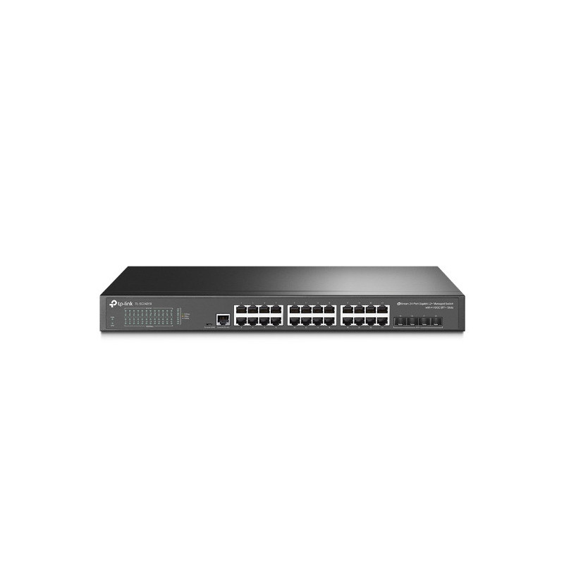 TP-Link SG3428X JetStream 24-Port Gigabit L2  Managed Switch with 4 10GE SFP  Slots IGMP Snooping Omada Rack Mountable Fanles