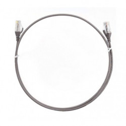 8ware CAT6 Ultra Thin Slim Cable 15m - Grey Color Premium RJ45 Ethernet Network LAN UTP Patch Cord 26AWG for Data
