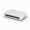 Ubiquiti UniFi Switch USW-Lite-8-POE, 4x PoE Output Ports, 52W PoE Supply, Fanless, Wall Mount Kit Included,
